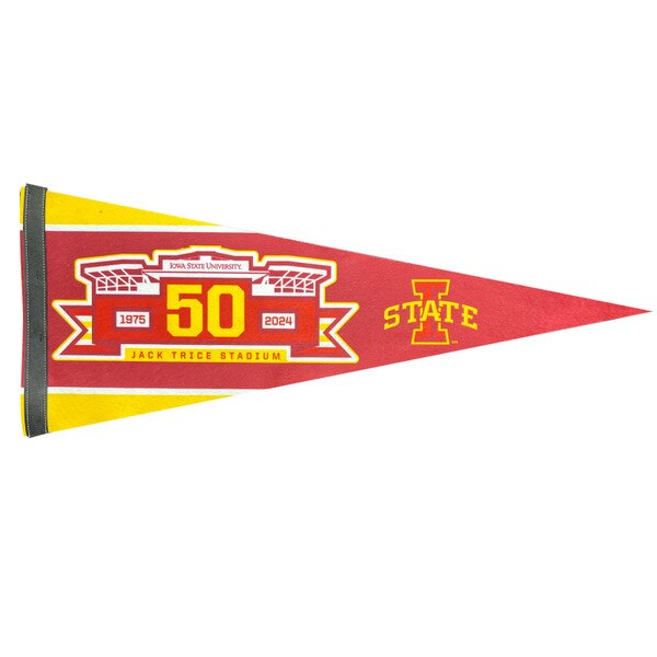 Jack Trice Stadium 50 Seasons Anniversary Pennant (12"x30")